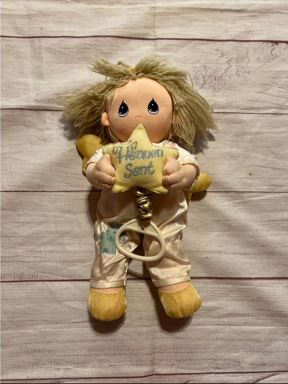 Vintage Precious Moments Angel plush doll "Heaven Sent" and musical pull string